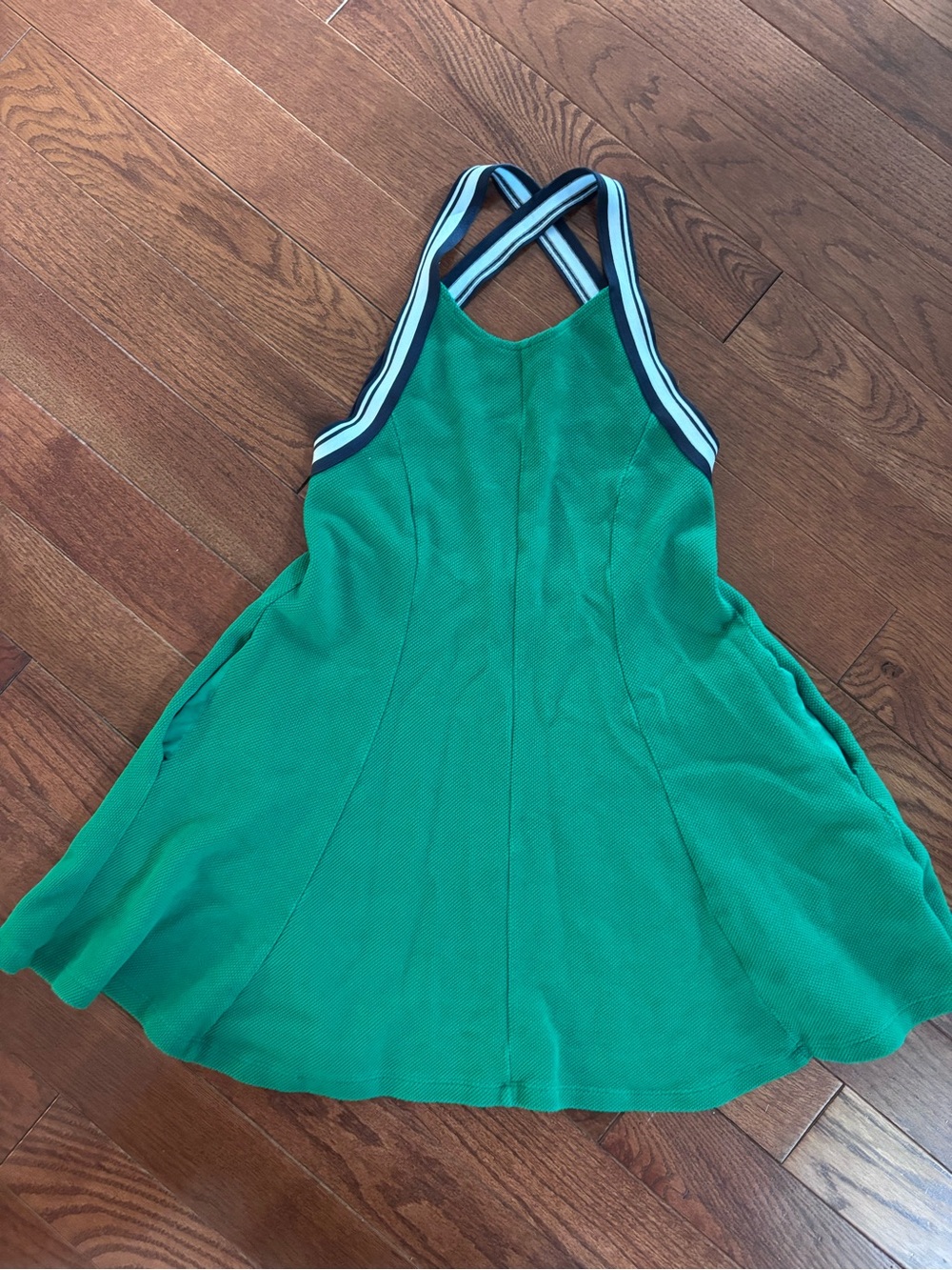 Green Strappy Mini Dress - Athletic-Inspired Fit